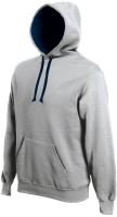 MEN'S CONTRAST Kapucnis felső SWEATSHIRT Oxford Grey/Navy